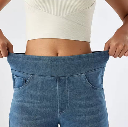 Omansa Wide Comfort Denim – High Waist Support