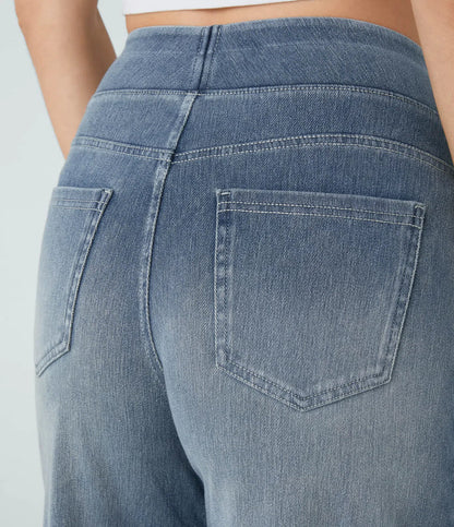 Omansa Wide Comfort Denim – High Waist Support